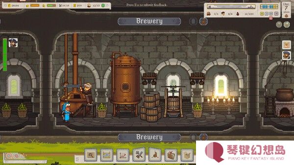 《啤酒修道院》Steam抢测开启 像素建造模拟经营
